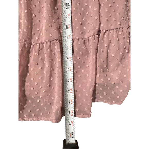 NEW Kervology Short Sleeve Smocked Maxi Dress 2XL Pink Super Stretch Pockets - Picture 10 of 12